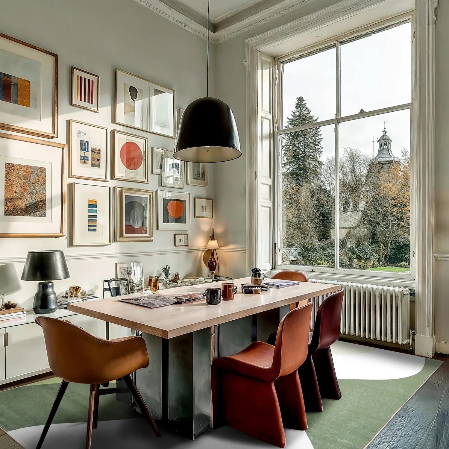 Tapete Wilton - Leiden (verde)