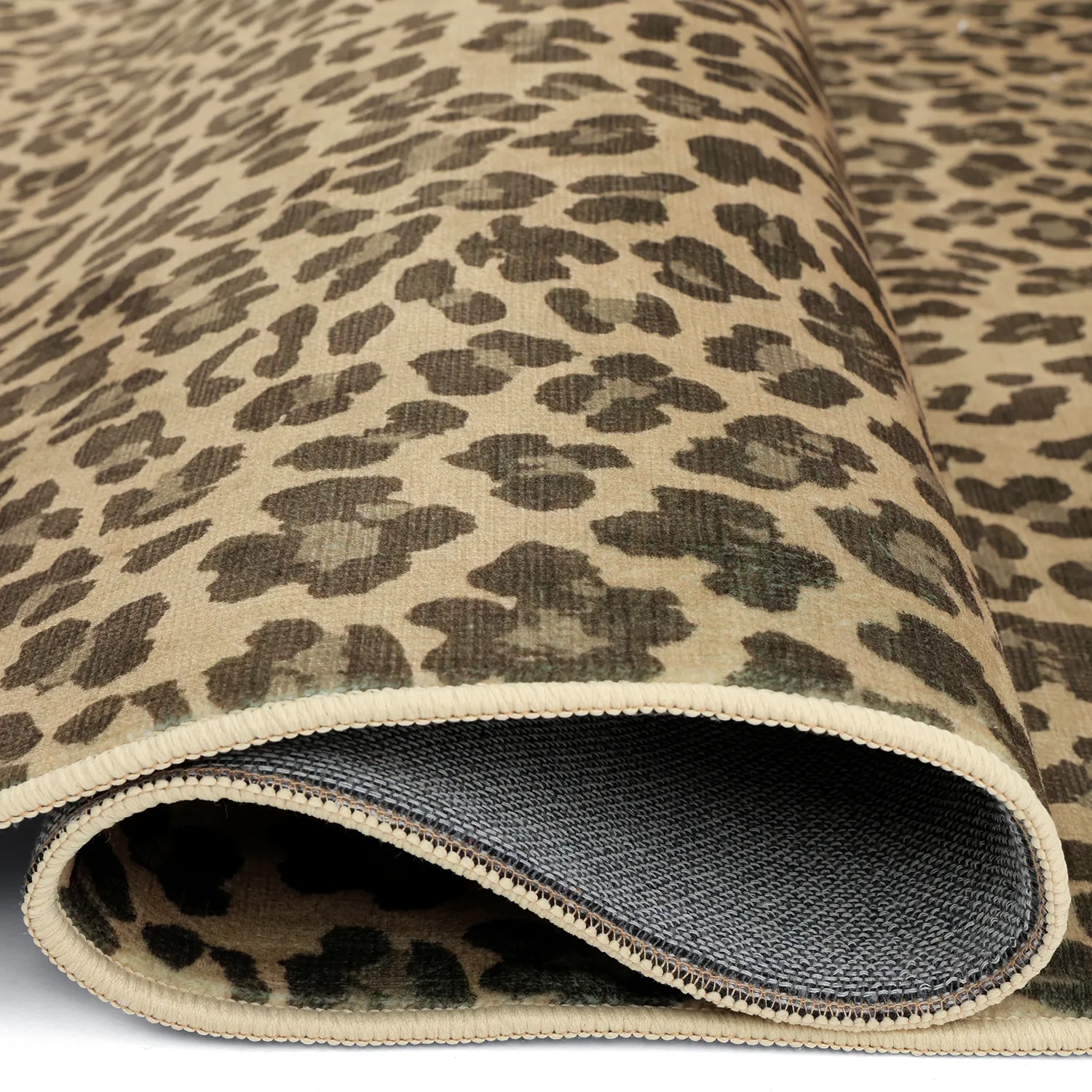Tapete Wilton semiovalLeopard (marrom)