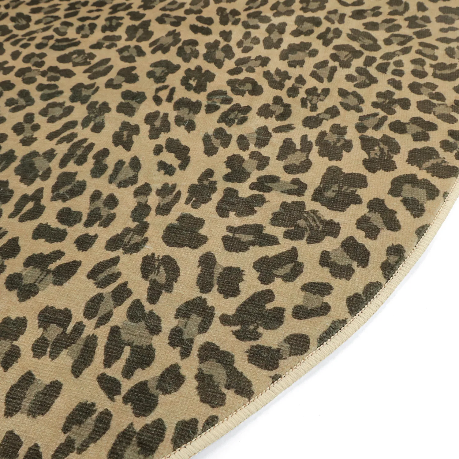 Tapete Wilton semiovalLeopard (marrom)