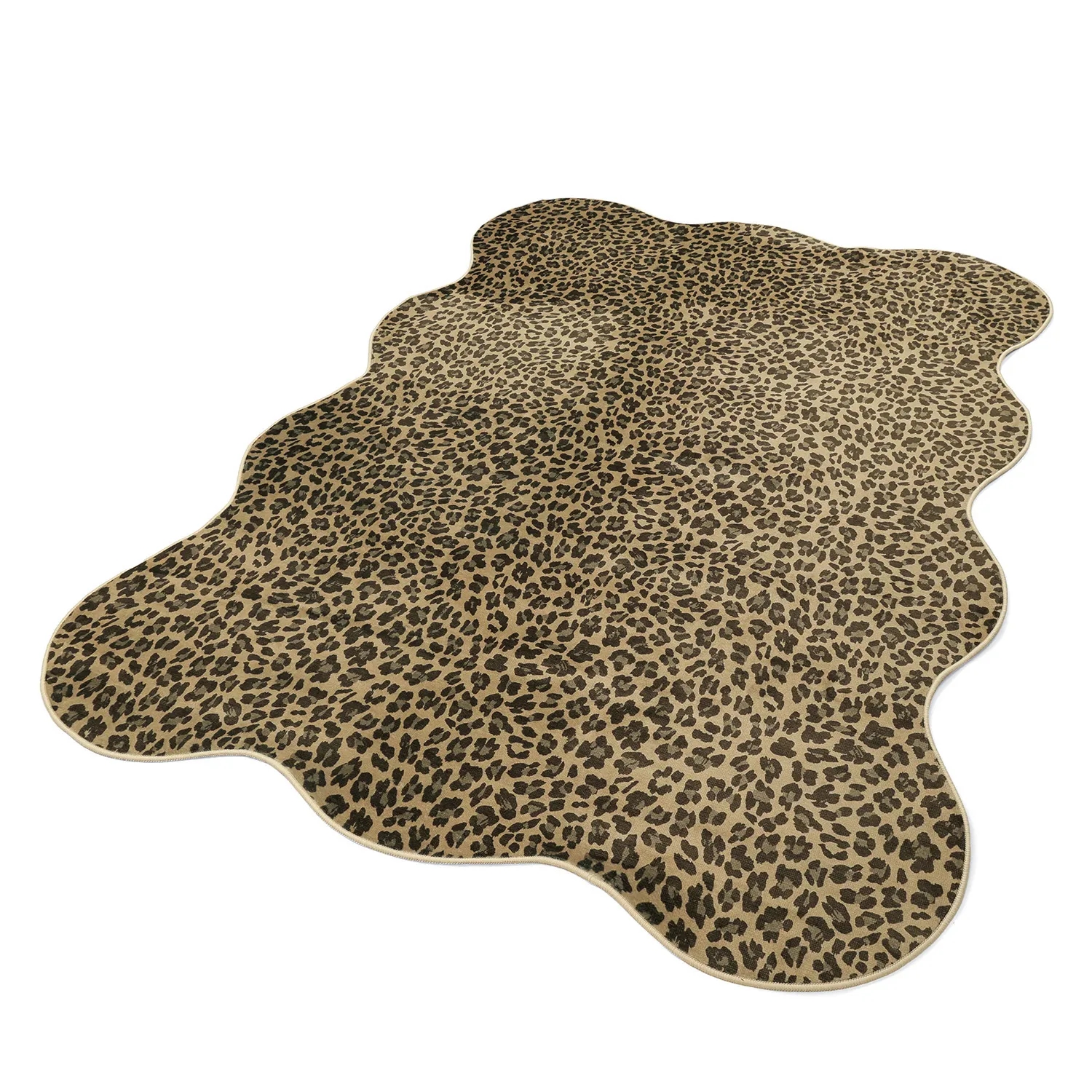 Valovita preproga Wilton - Leopard (marrom)