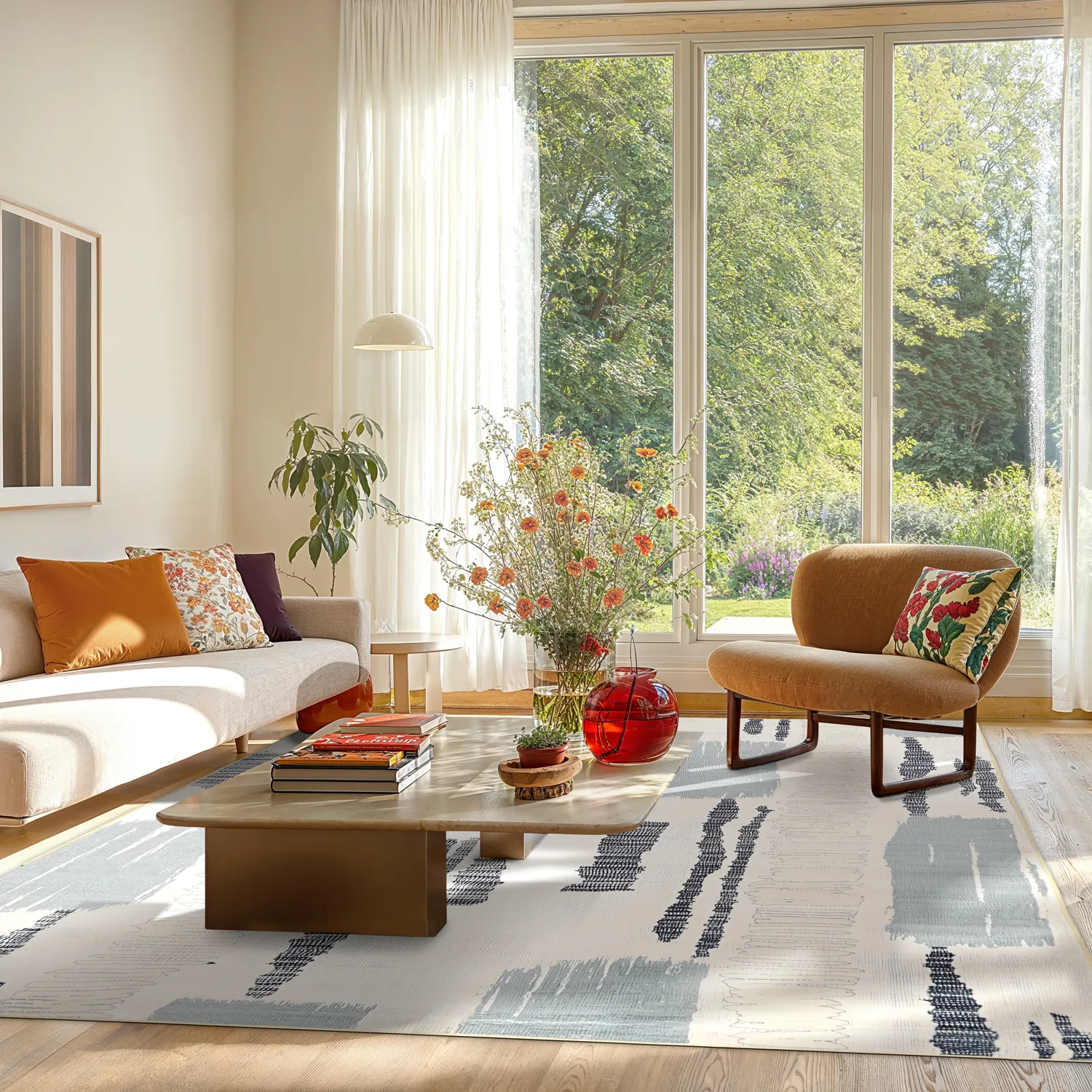 Tapete Wilton - Lucerne (cinza/multi)