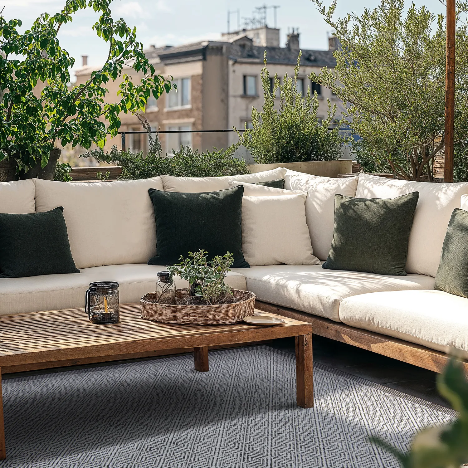 Tapete para interior e exterior - Monsaraz (preto)