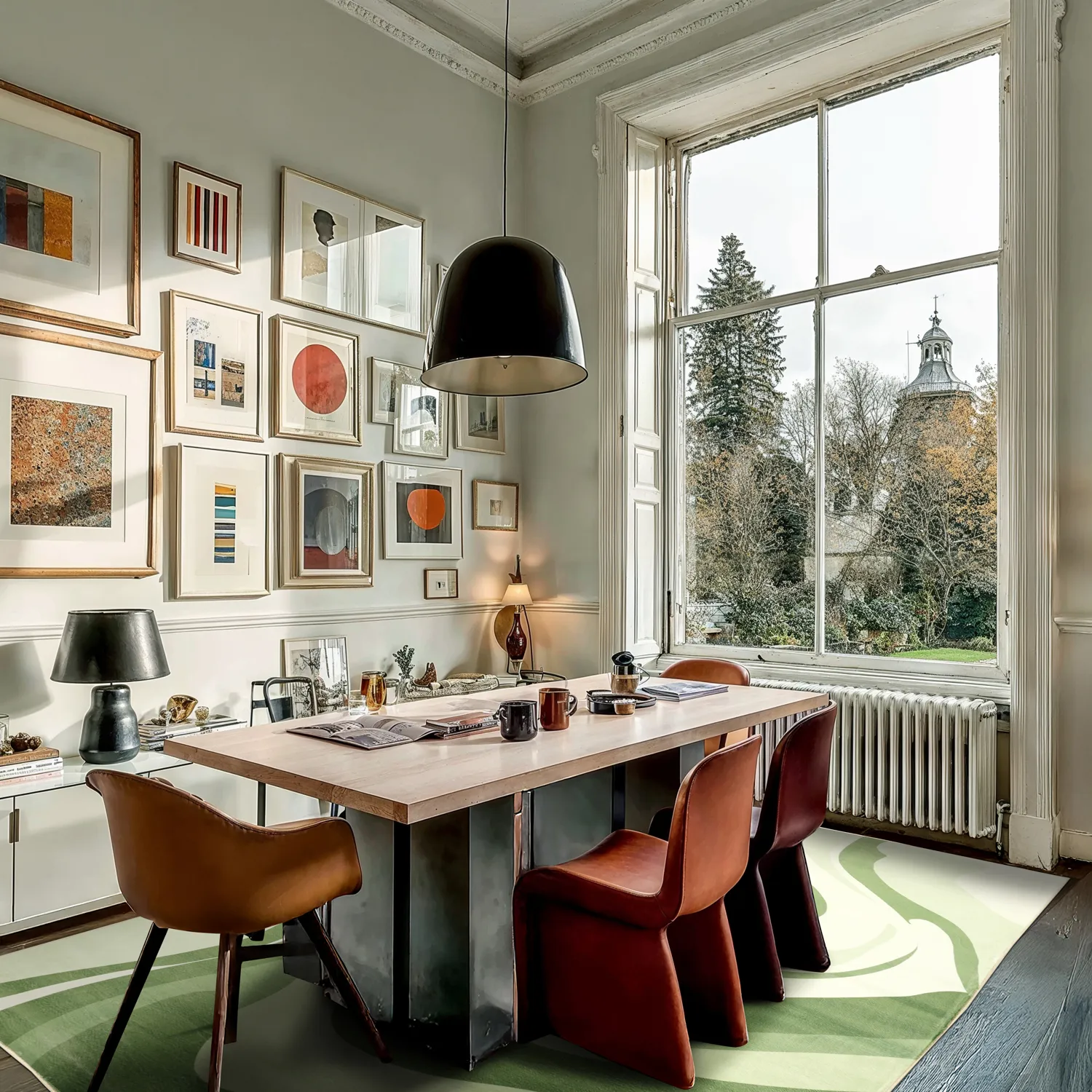 Tapete Wilton - Mudgee (verde/multi)