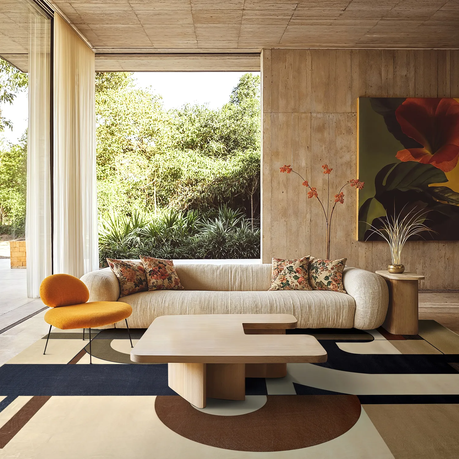 Tapete Wilton - Nysa (marrom/multi)