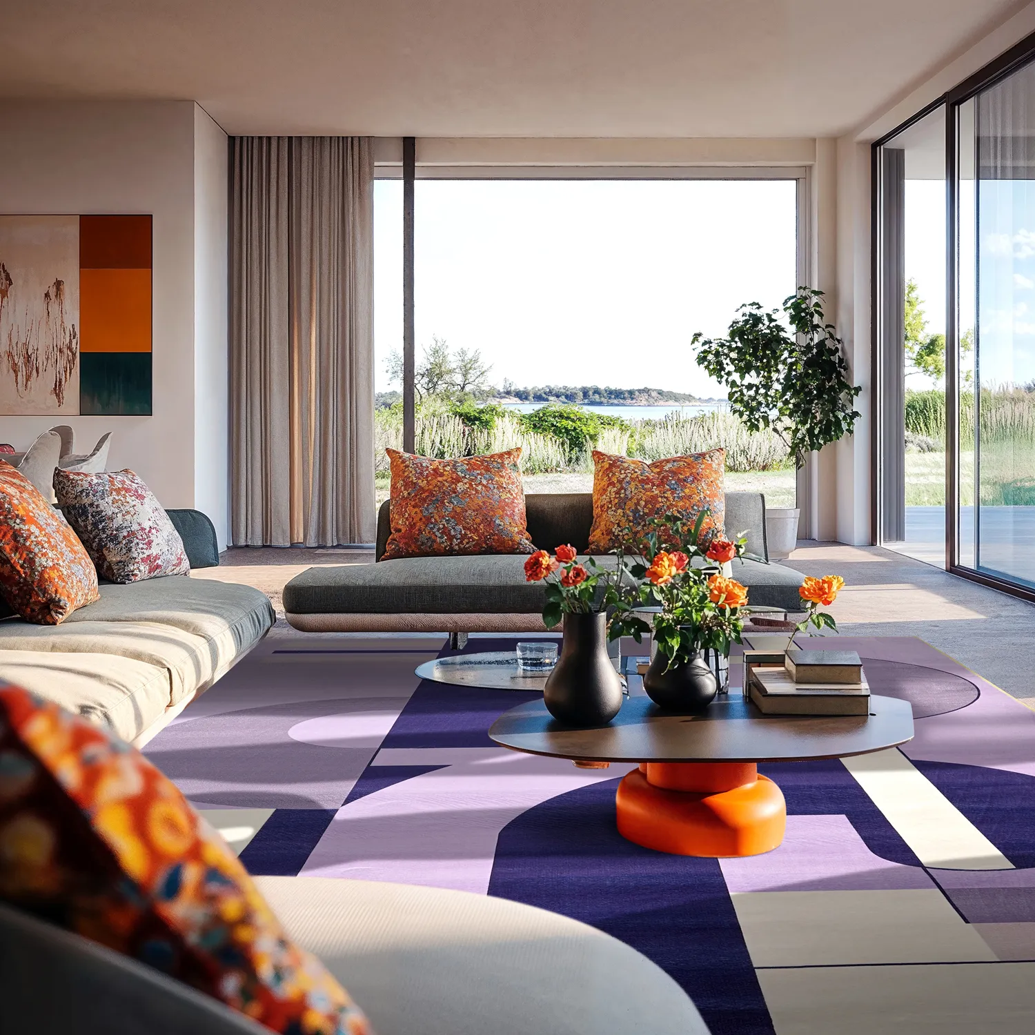 Tapete Wilton - Nysa (roxo/multi)