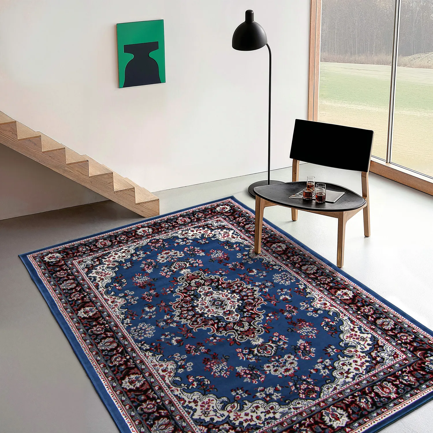 Tapete Wilton - Peking (azul)