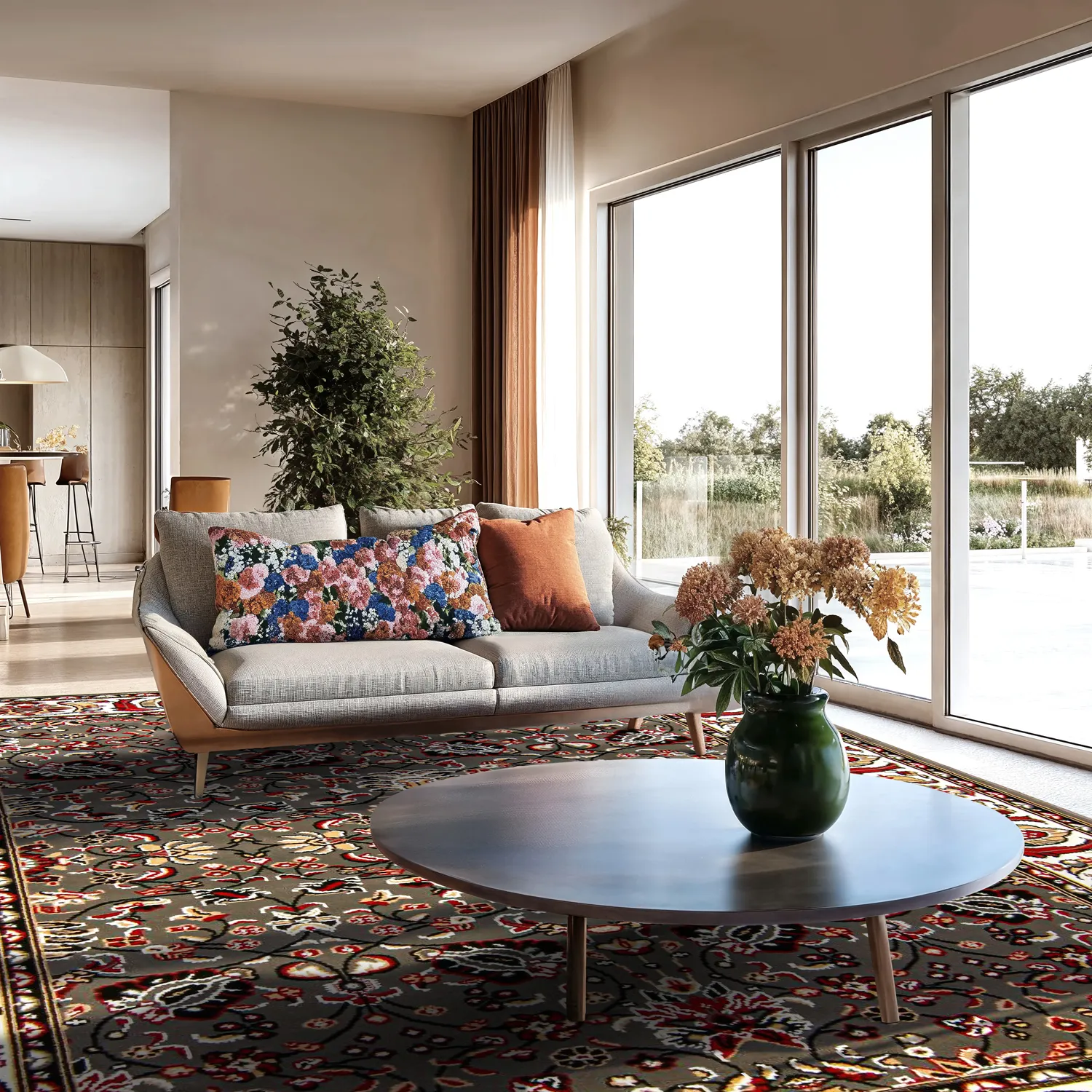 Tapete Wilton - Peking Imperial (cinza)