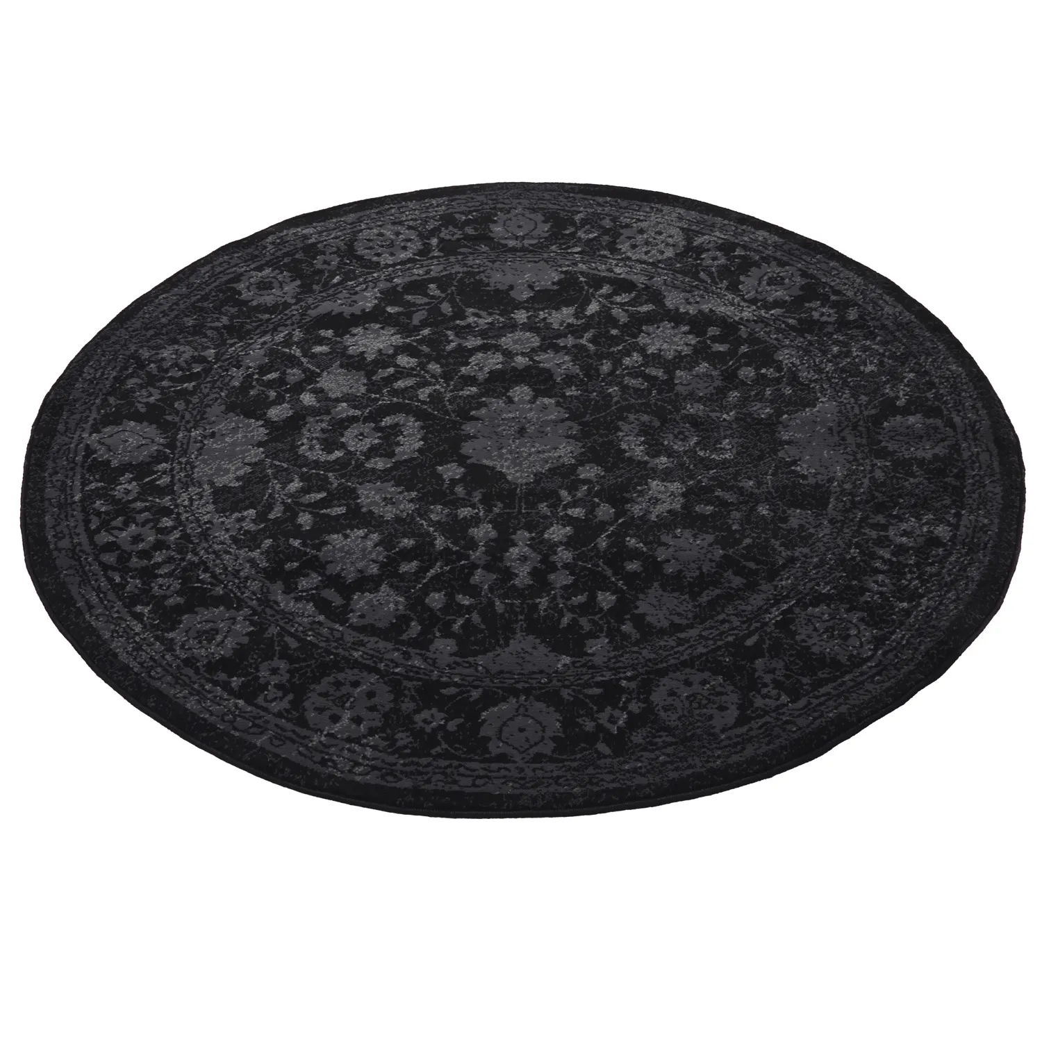 Tapete redondo - Peking Majestic (preto)