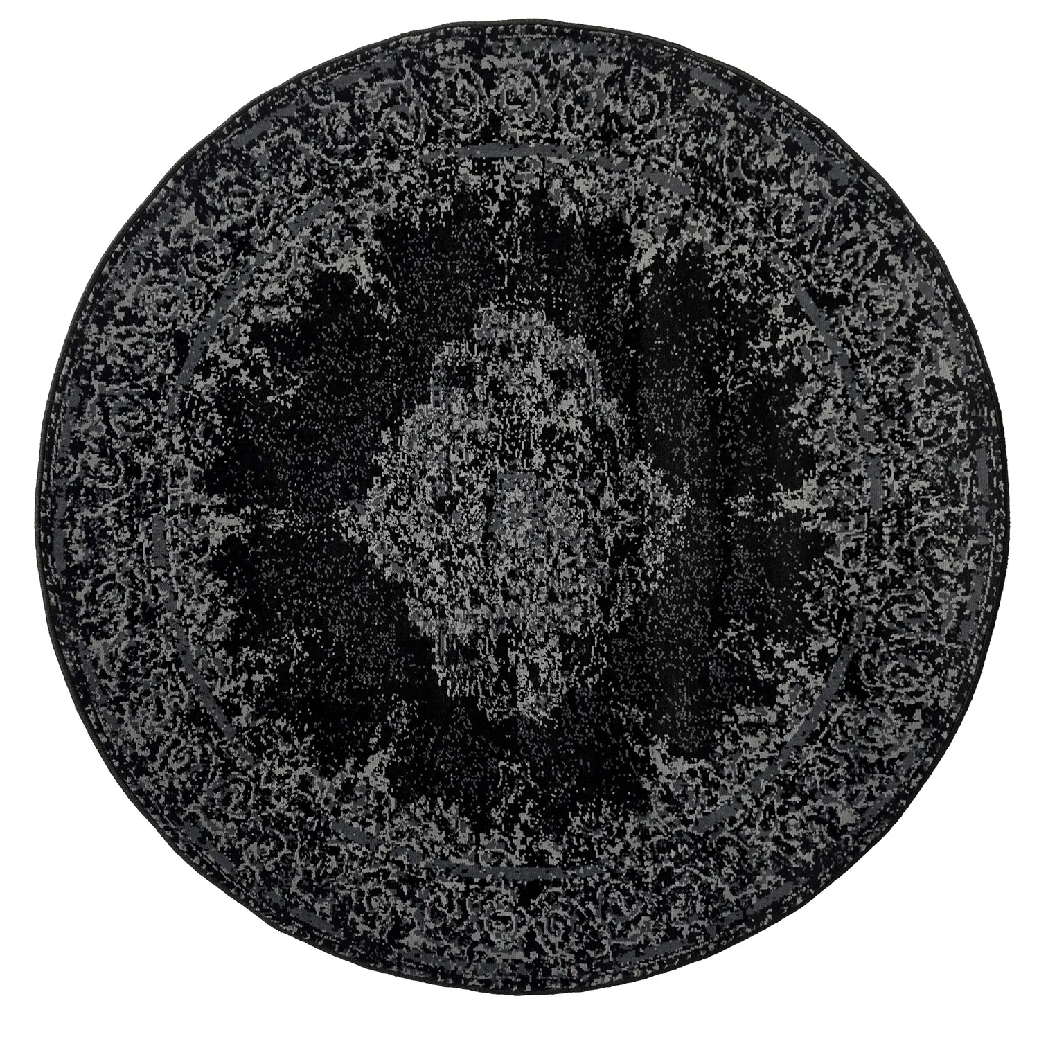 Tapete redondo - Peking (preto)