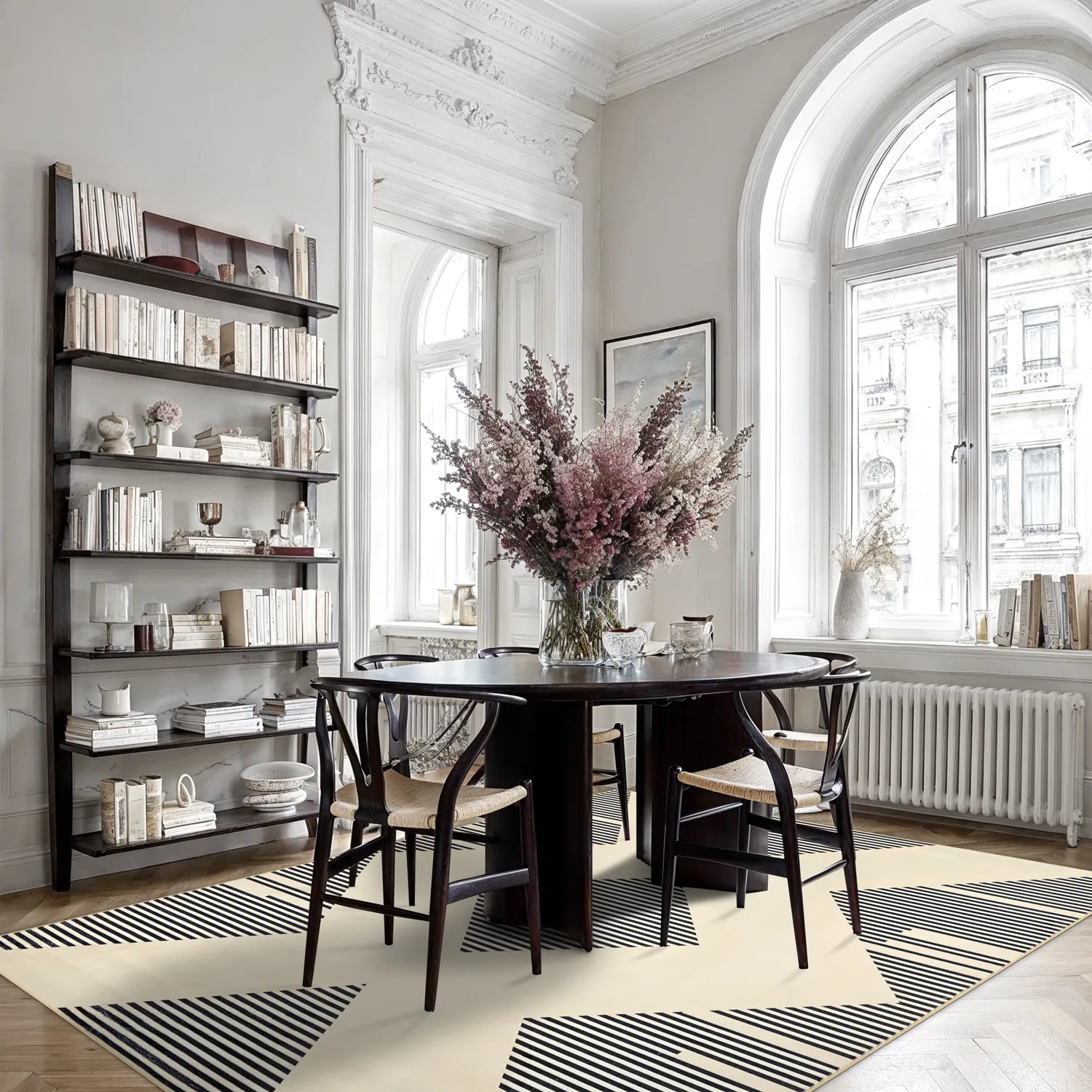 Tapete Wilton - Pucon (preto/creme)