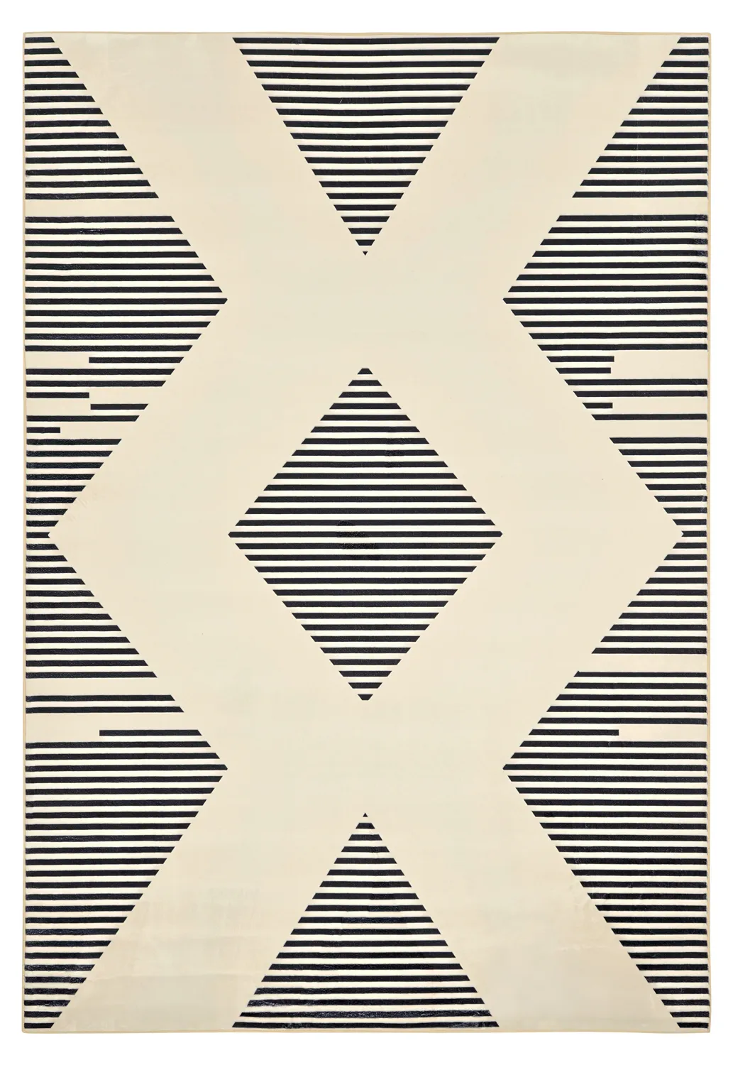 Tapete Wilton - Pucon (preto/creme)