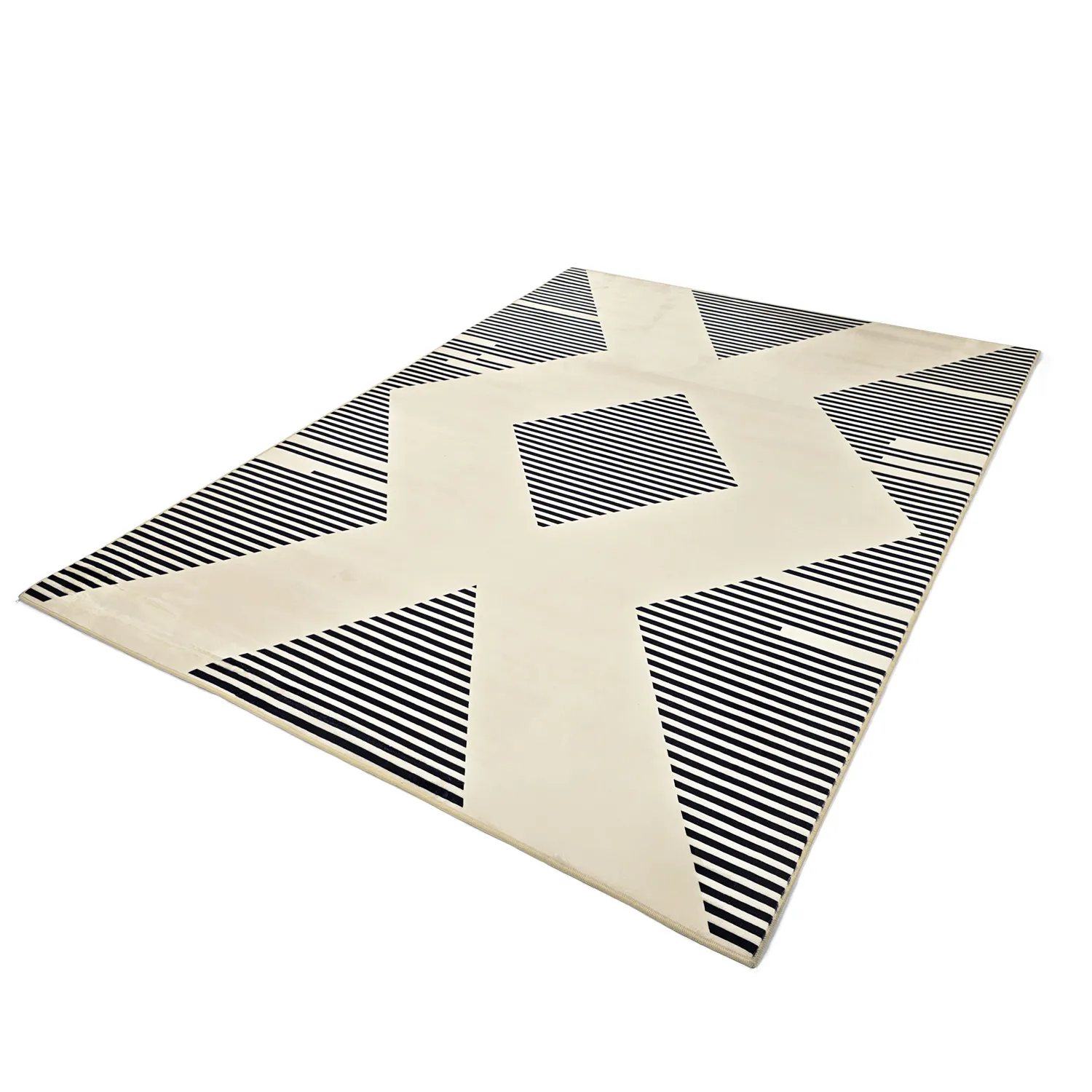 Tapete Wilton - Pucon (preto/creme)