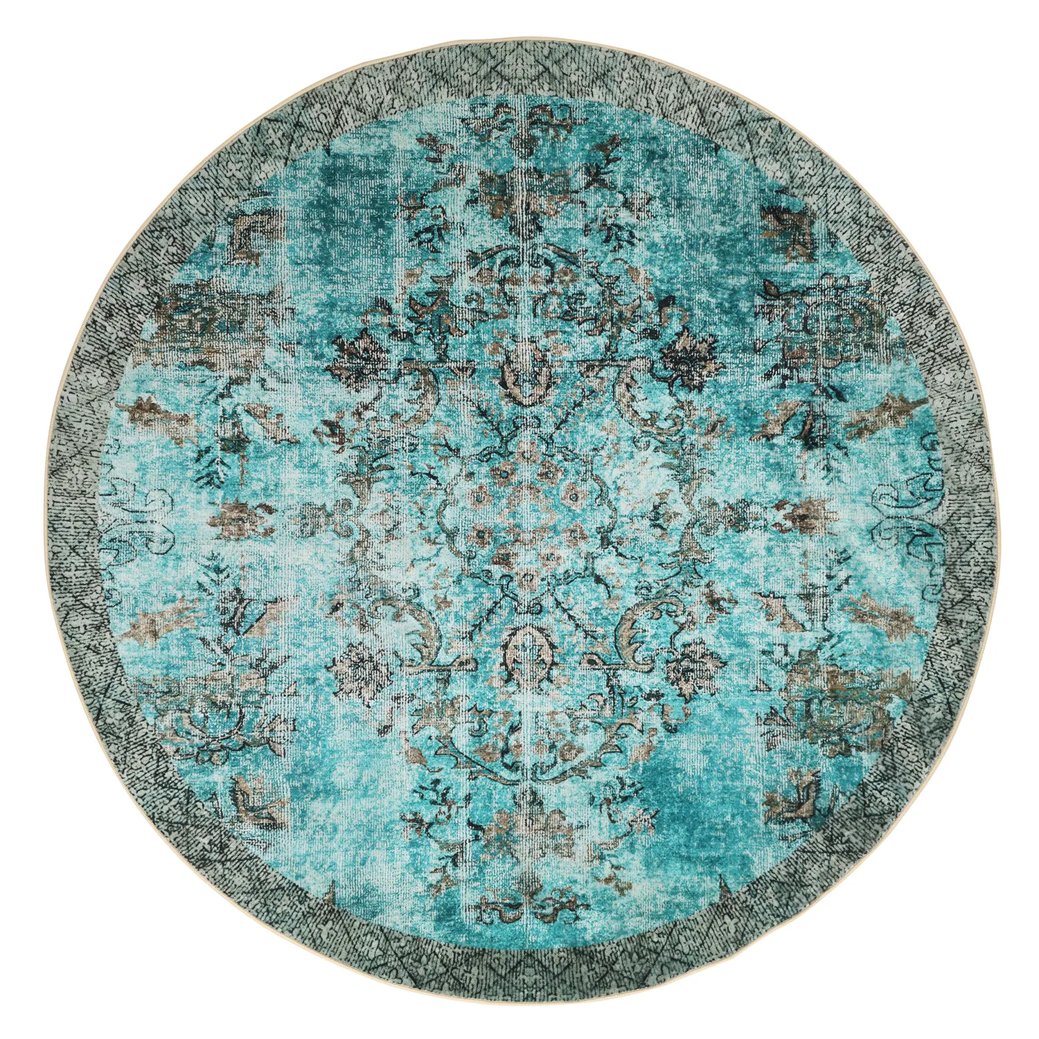 Tapete redondo - Rosalie (azul)