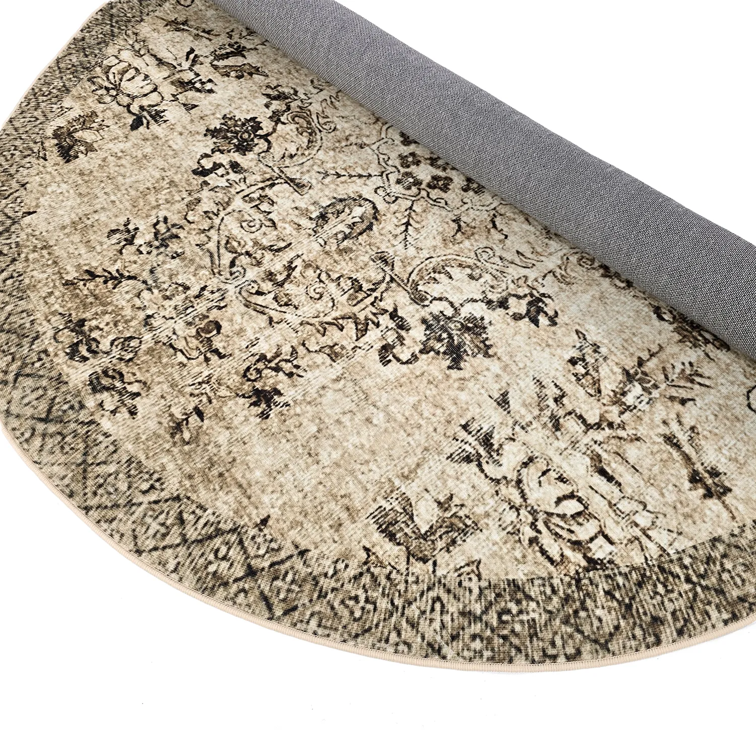 Tapete redondo - Rosalie (marrom)