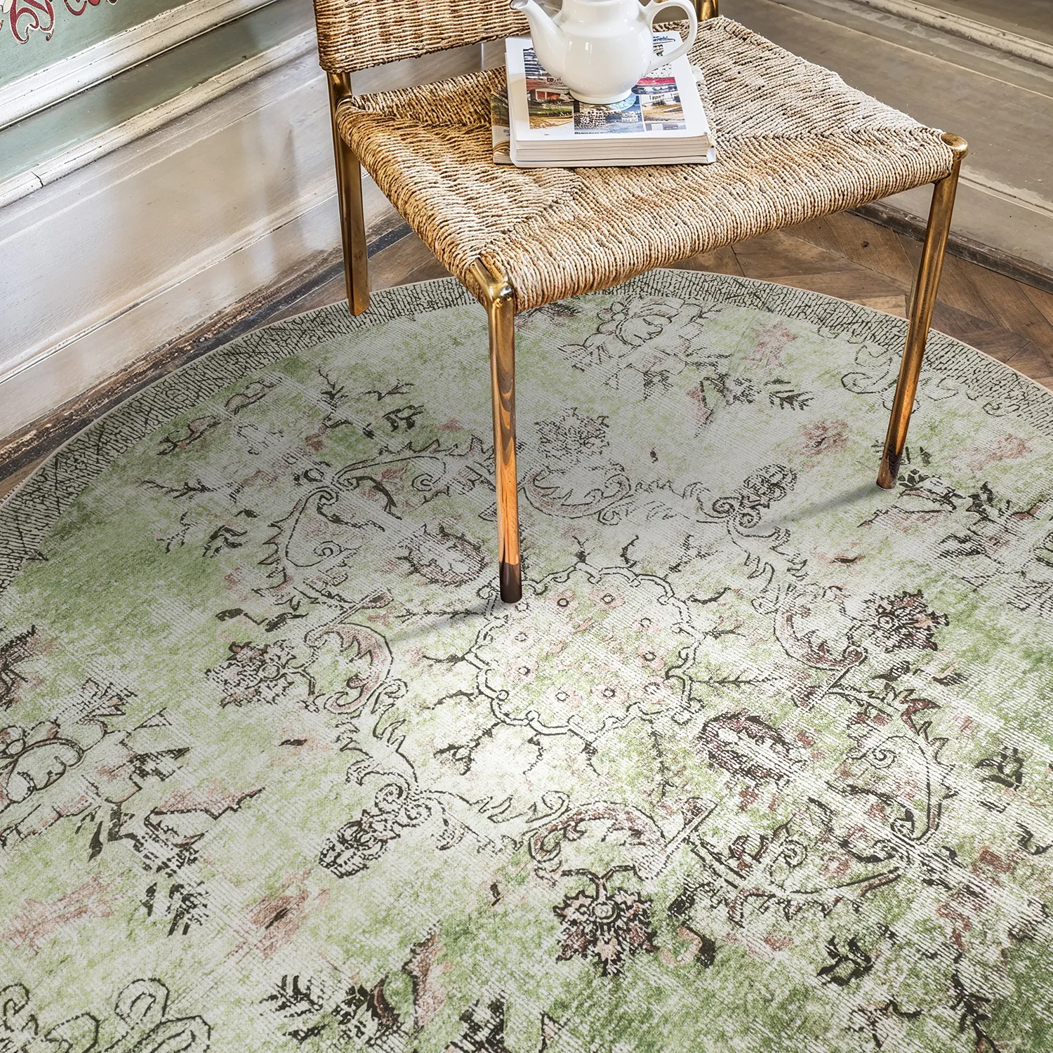 Tapete redondo - Rosalie (verde)