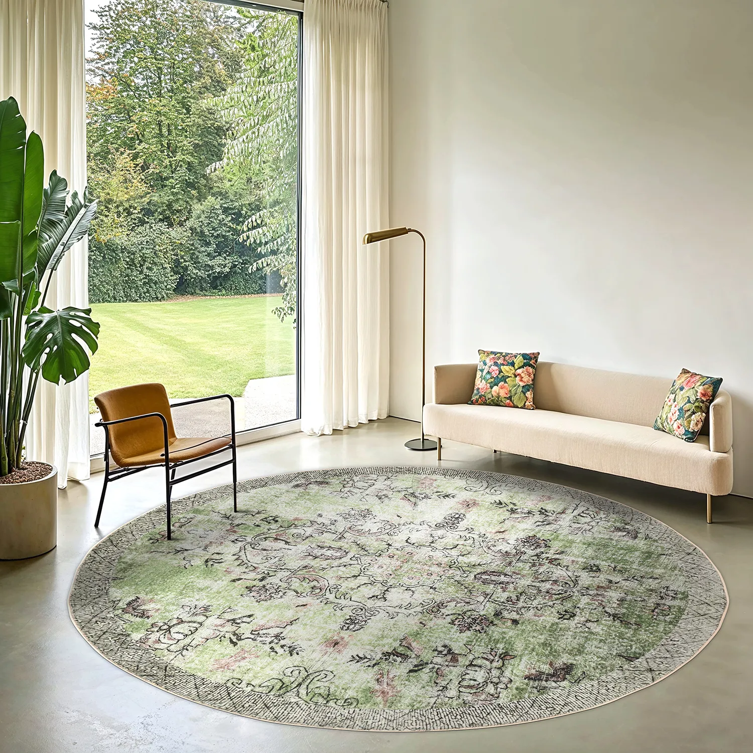 Tapete redondo - Rosalie (verde)