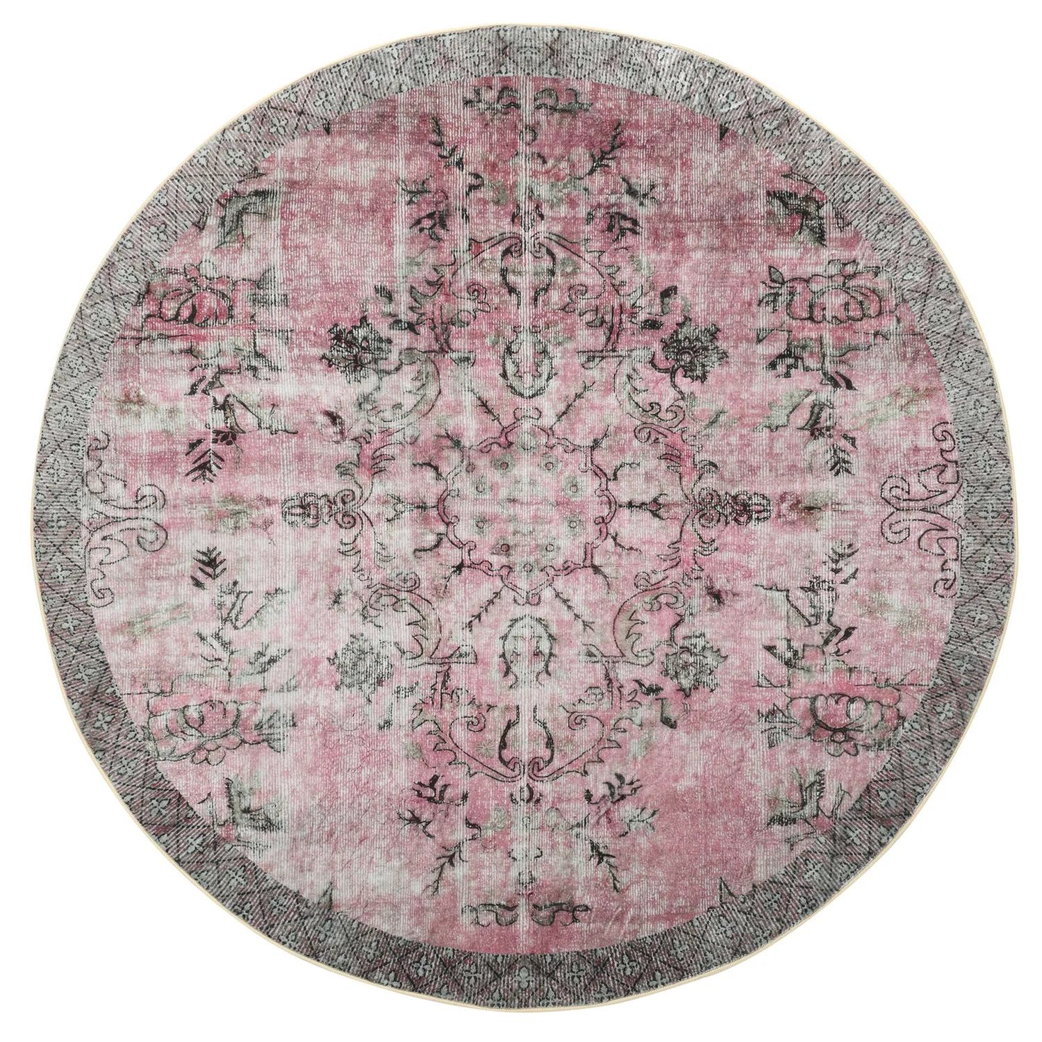 Tapete redondo - Rosalie (rosa)