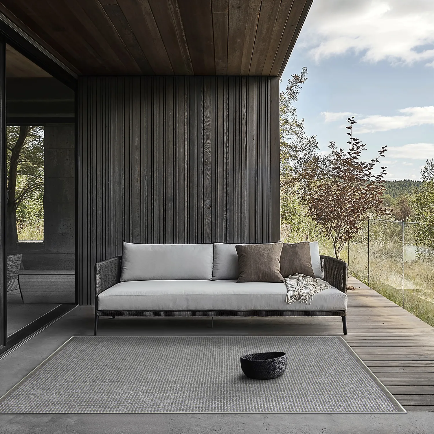 Tapete para interior e exterior - Tromsø (marrom)