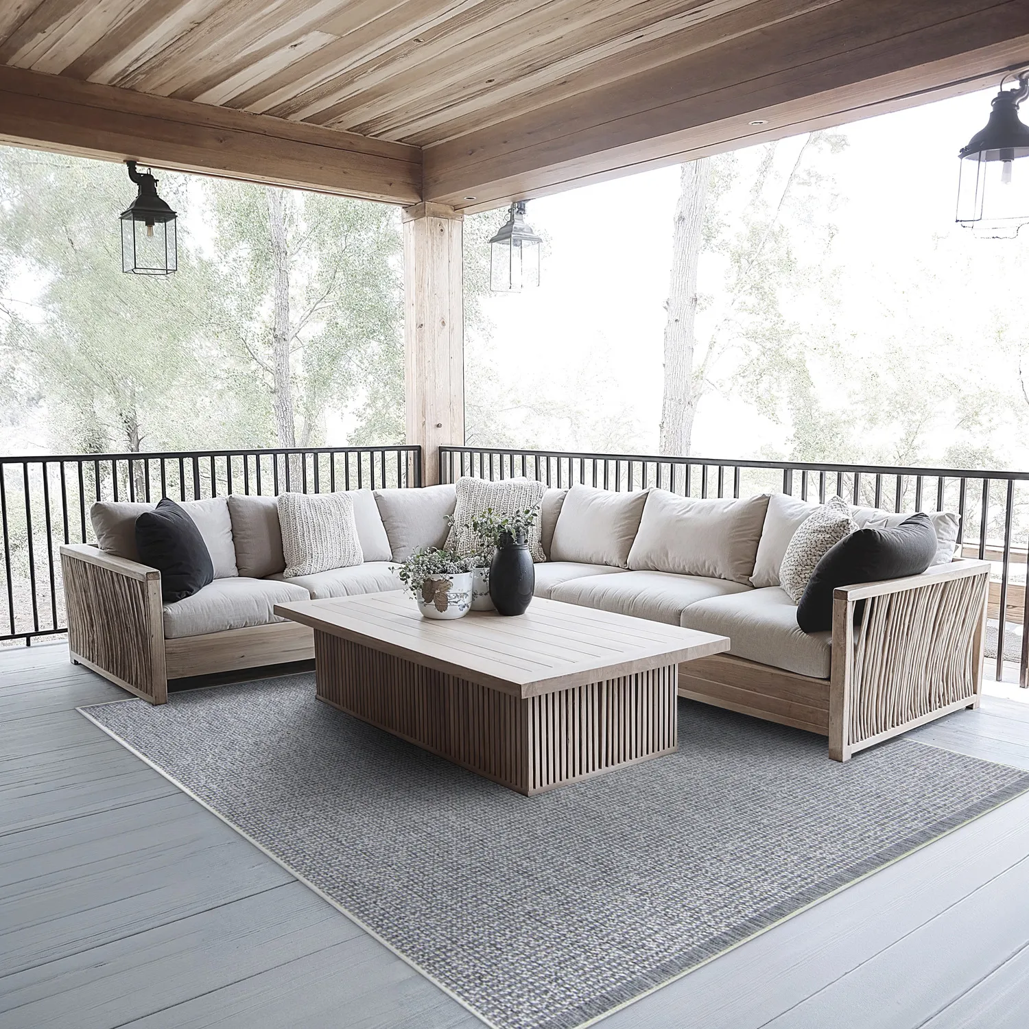 Tapete para interior e exterior - Tromsø (prata)