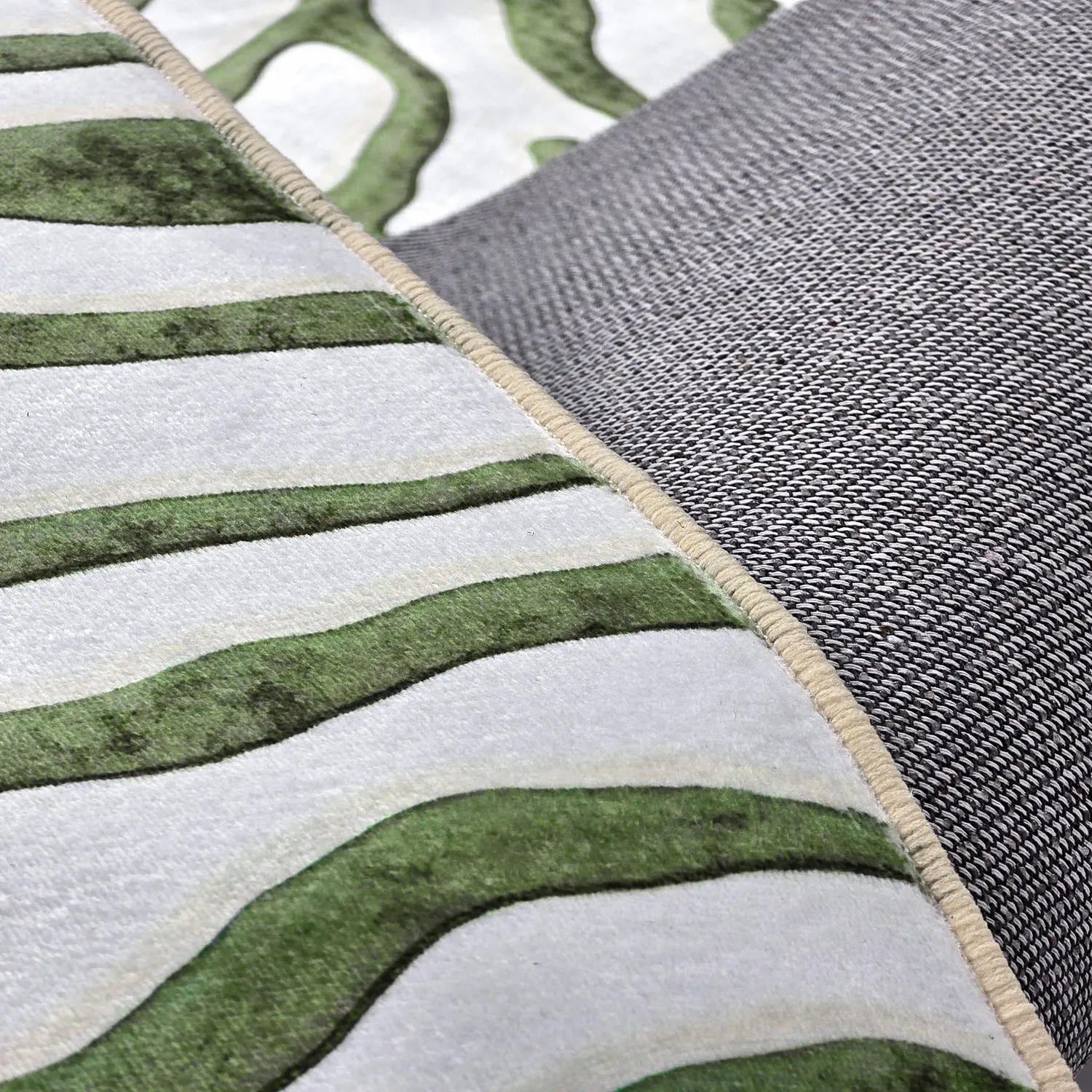 Tapete Wilton - Zebra (verde)