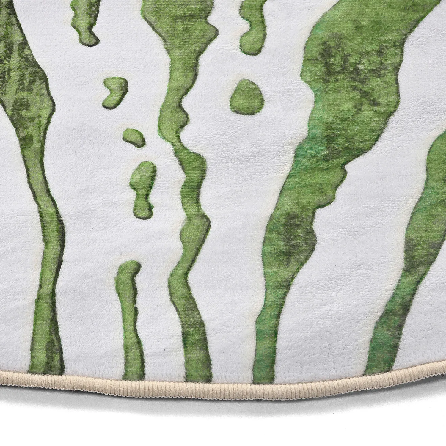 Tapete redondo - Zebra (verde)