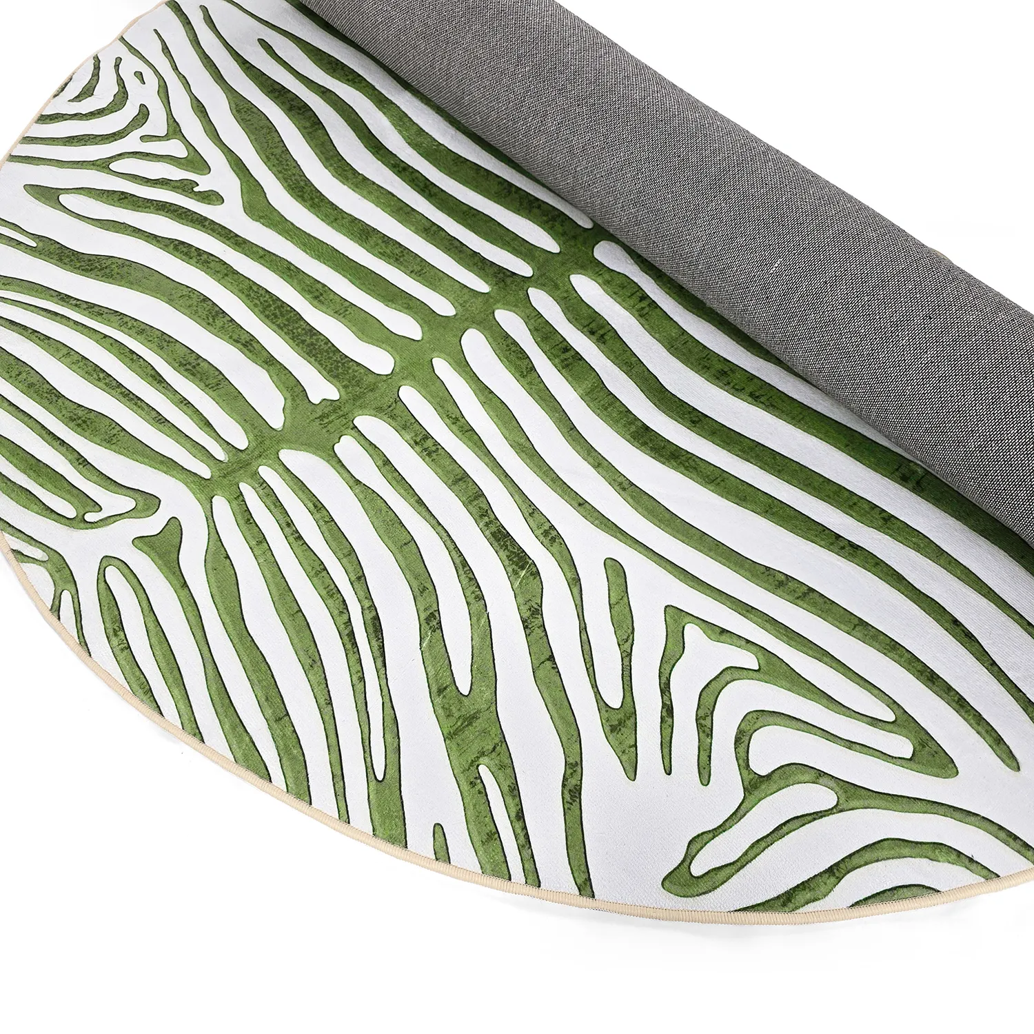 Tapete redondo - Zebra (verde)