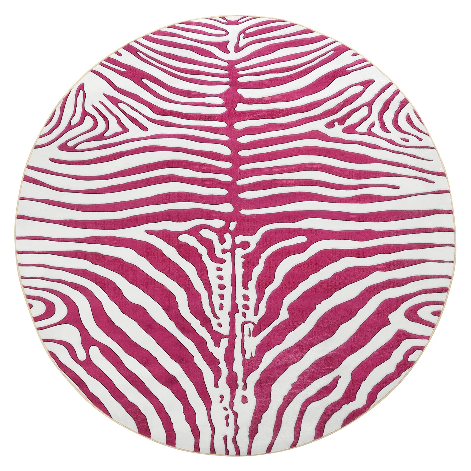 Tapete redondo - Zebra (rosa)