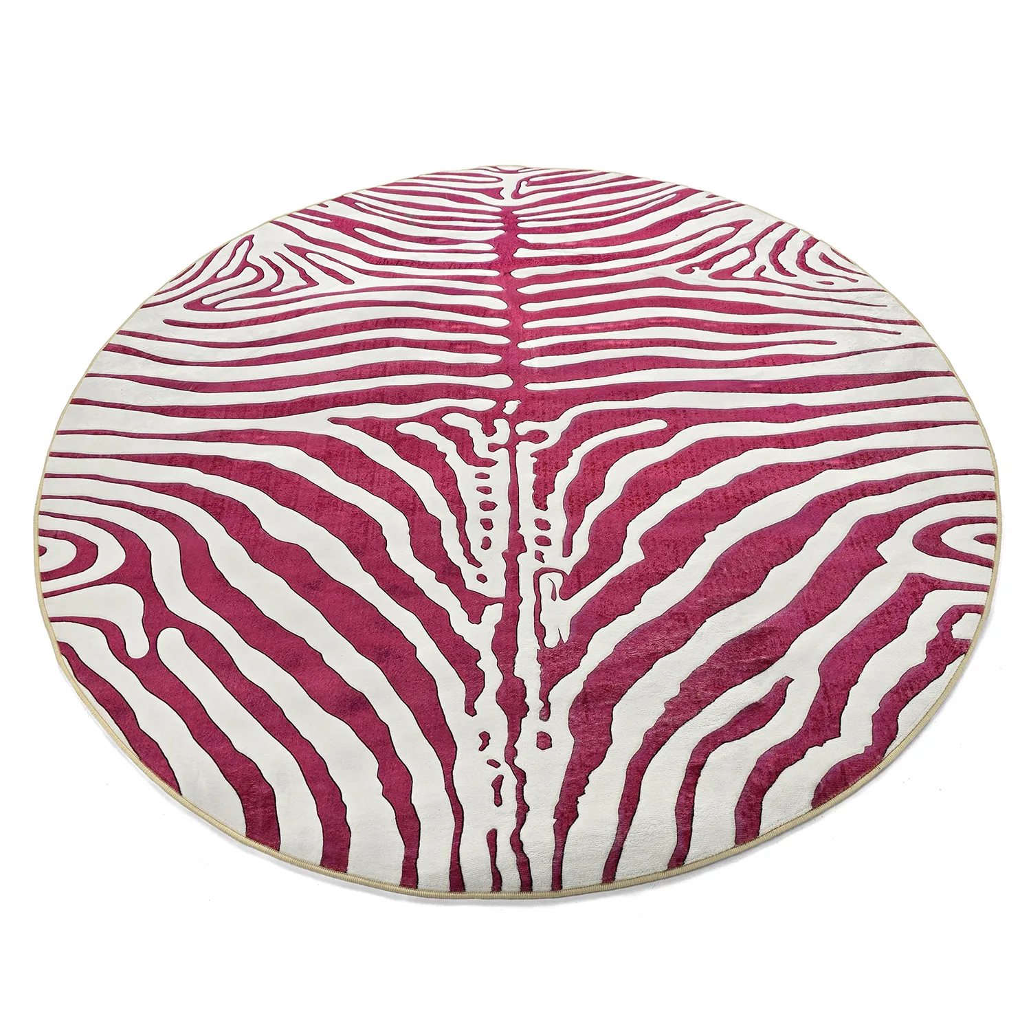 Tapete redondo - Zebra (rosa)
