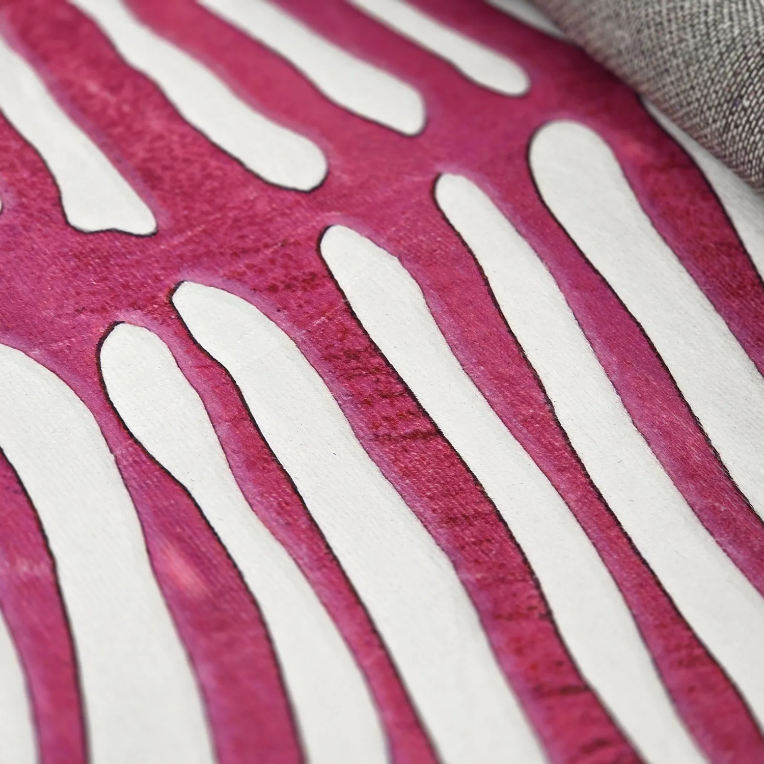 Tapete redondo - Zebra (rosa)