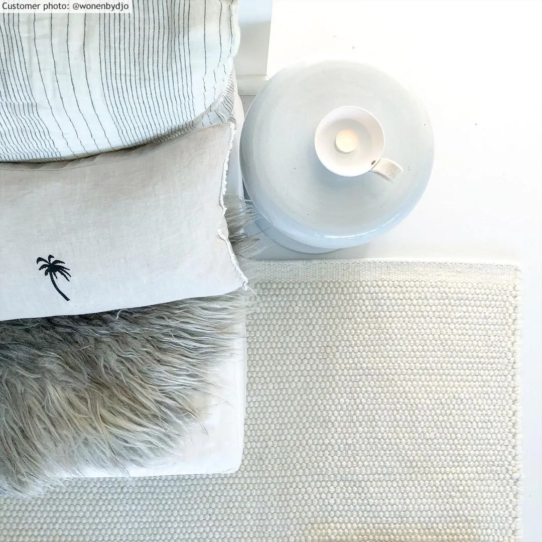 Tapete de lã - Coastal (branco)