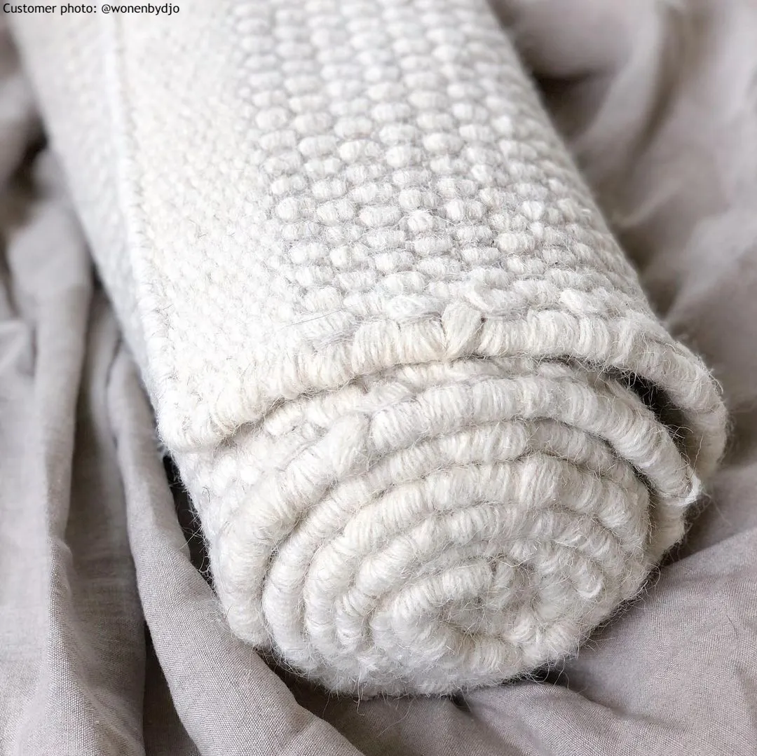 Tapete de lã - Coastal (branco)