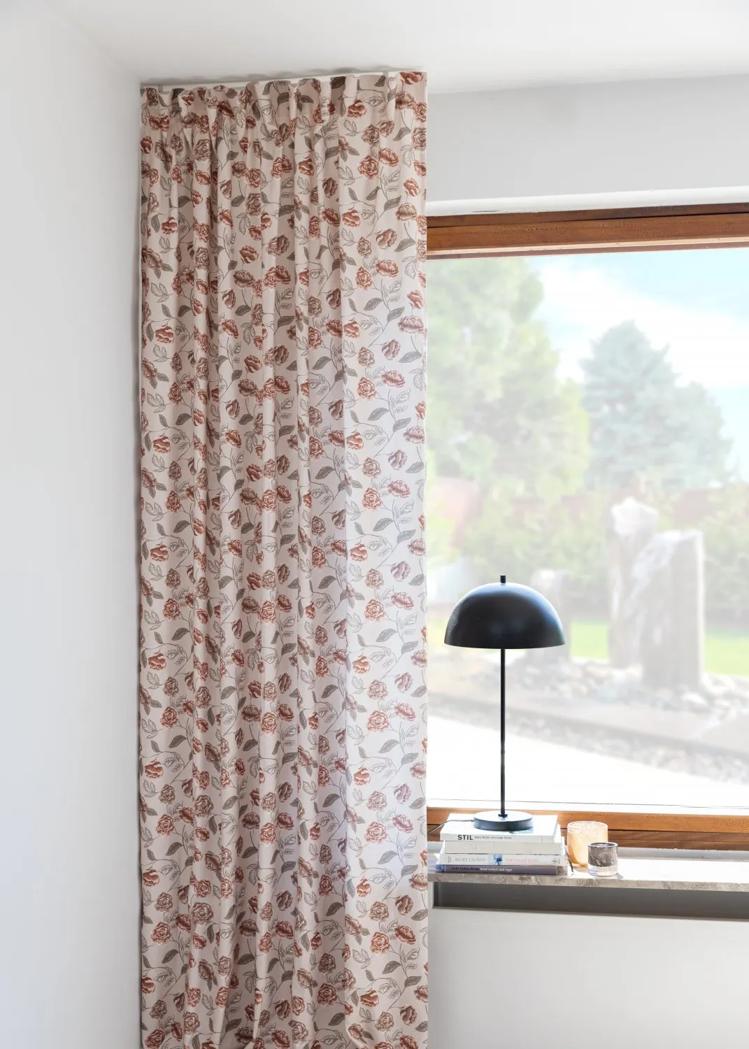 Cortinas - Cortina de algodão Wreath (rosa)