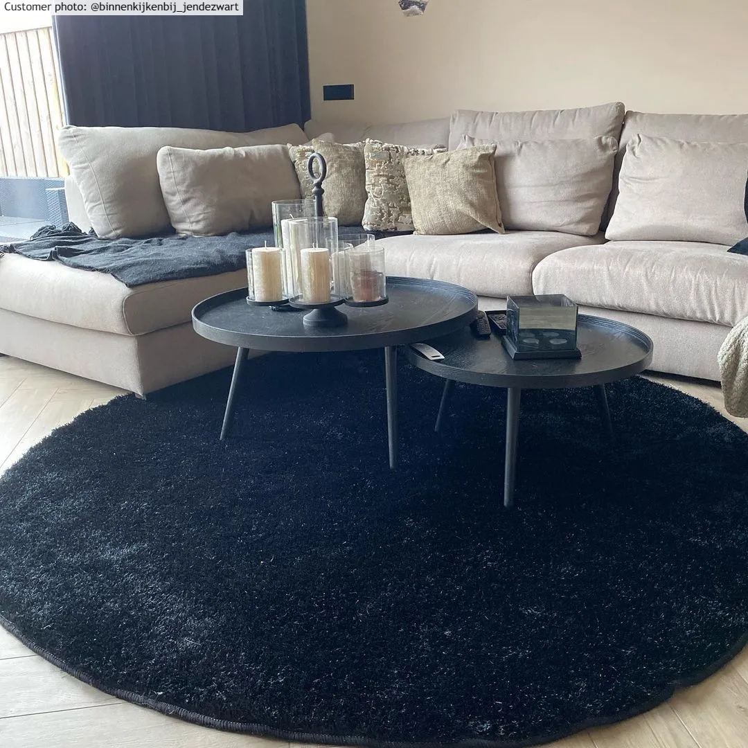 Tapetes redondos - Cosy (preto)