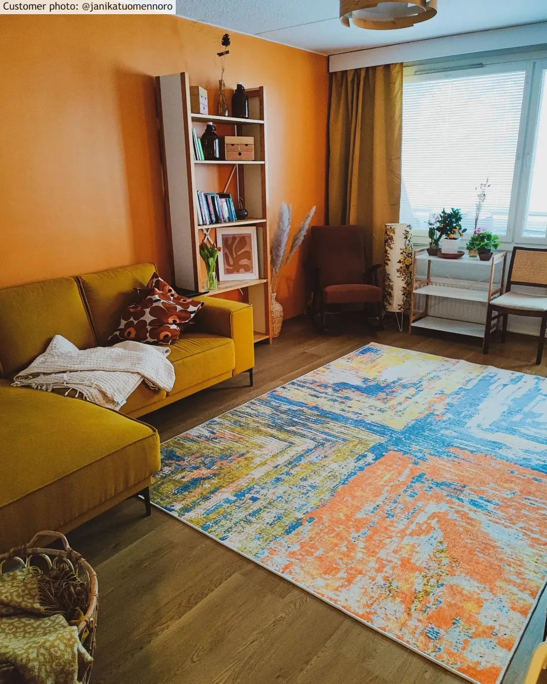 Tapete Wilton - Tizzano (laranja/multicolorido)