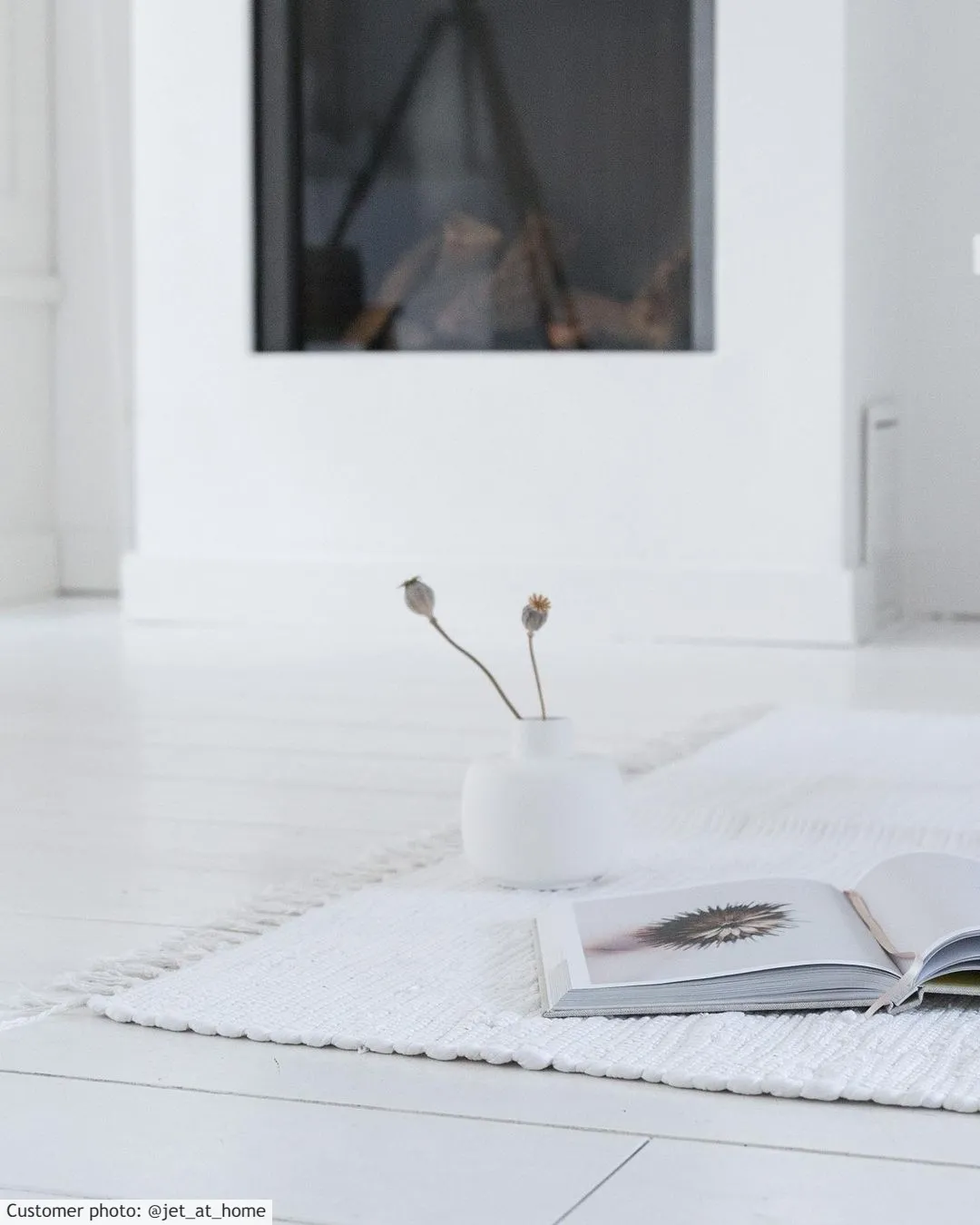 Tapete de retalhos - Silje (branco)