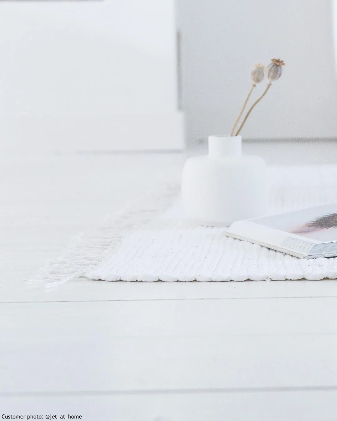 Tapete de retalhos - Silje (branco)