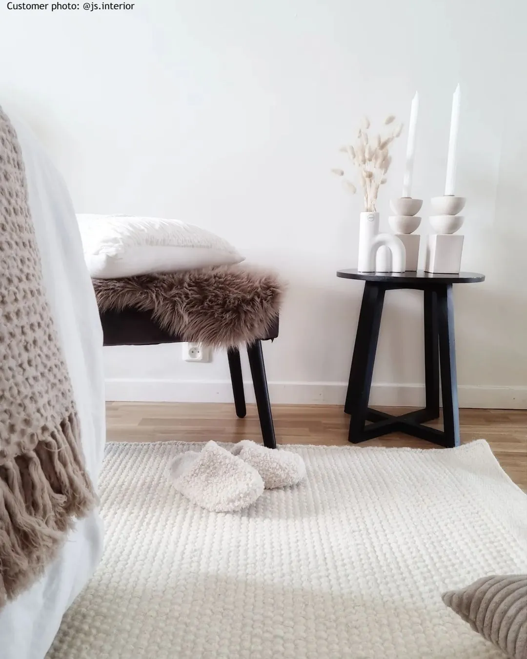 Tapete de lã - Coastal (branco)