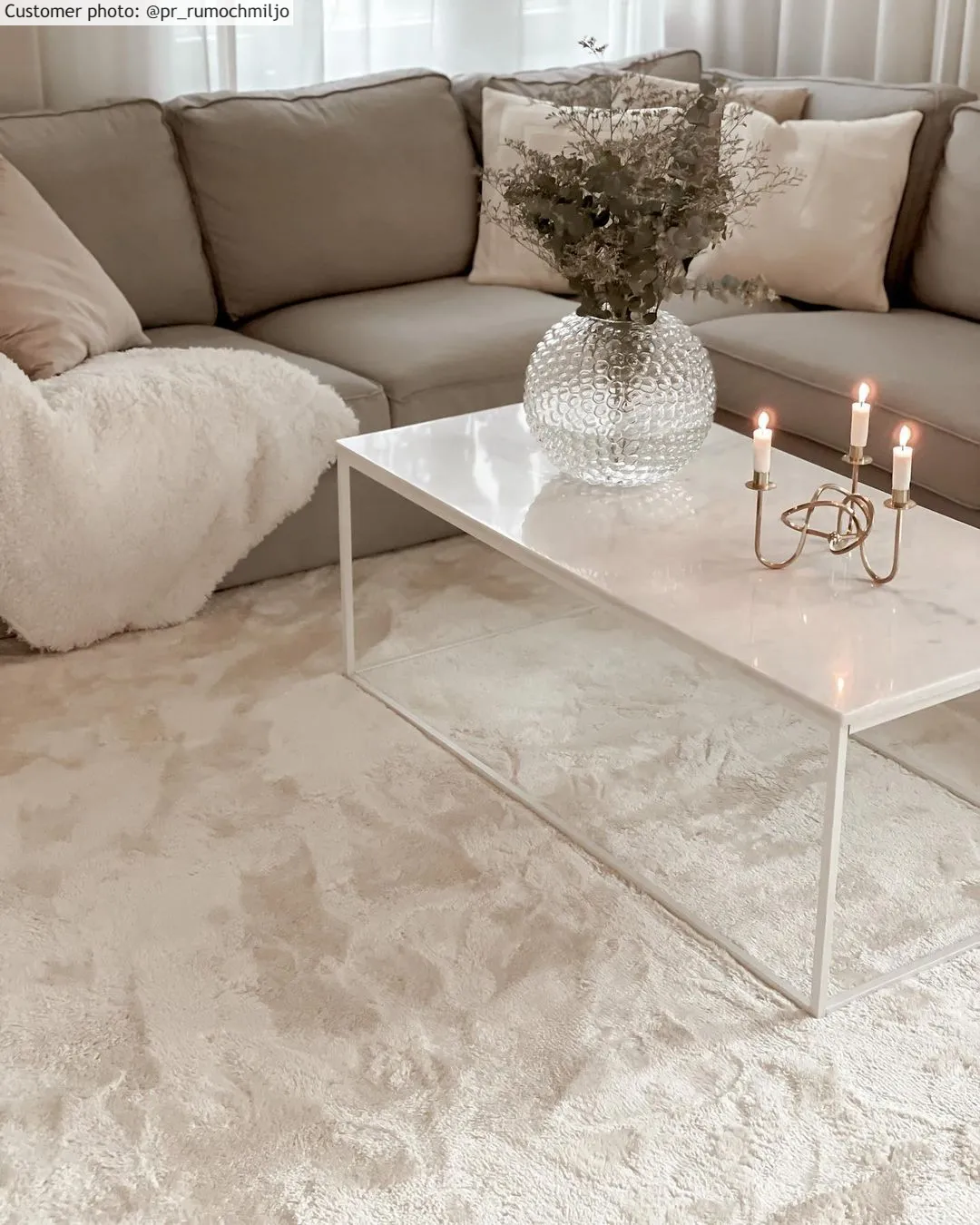 Tapetes felpudos - Aranga Super Soft Fur (bege)