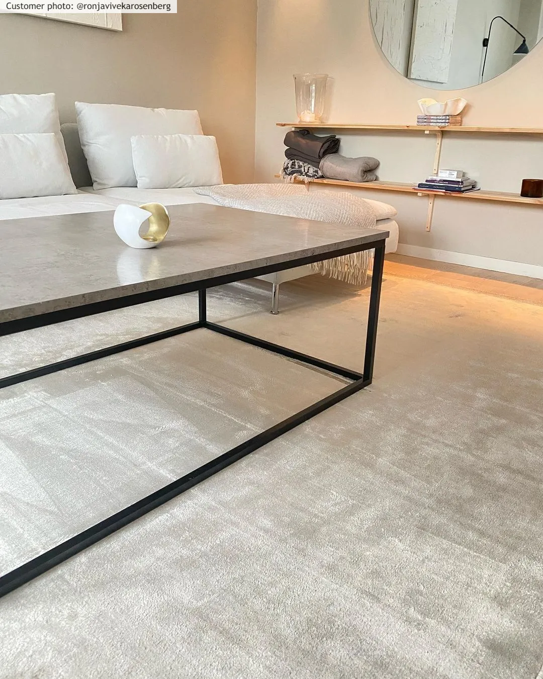 Tapete Wilton - Art Silk (cinza claro/bege)