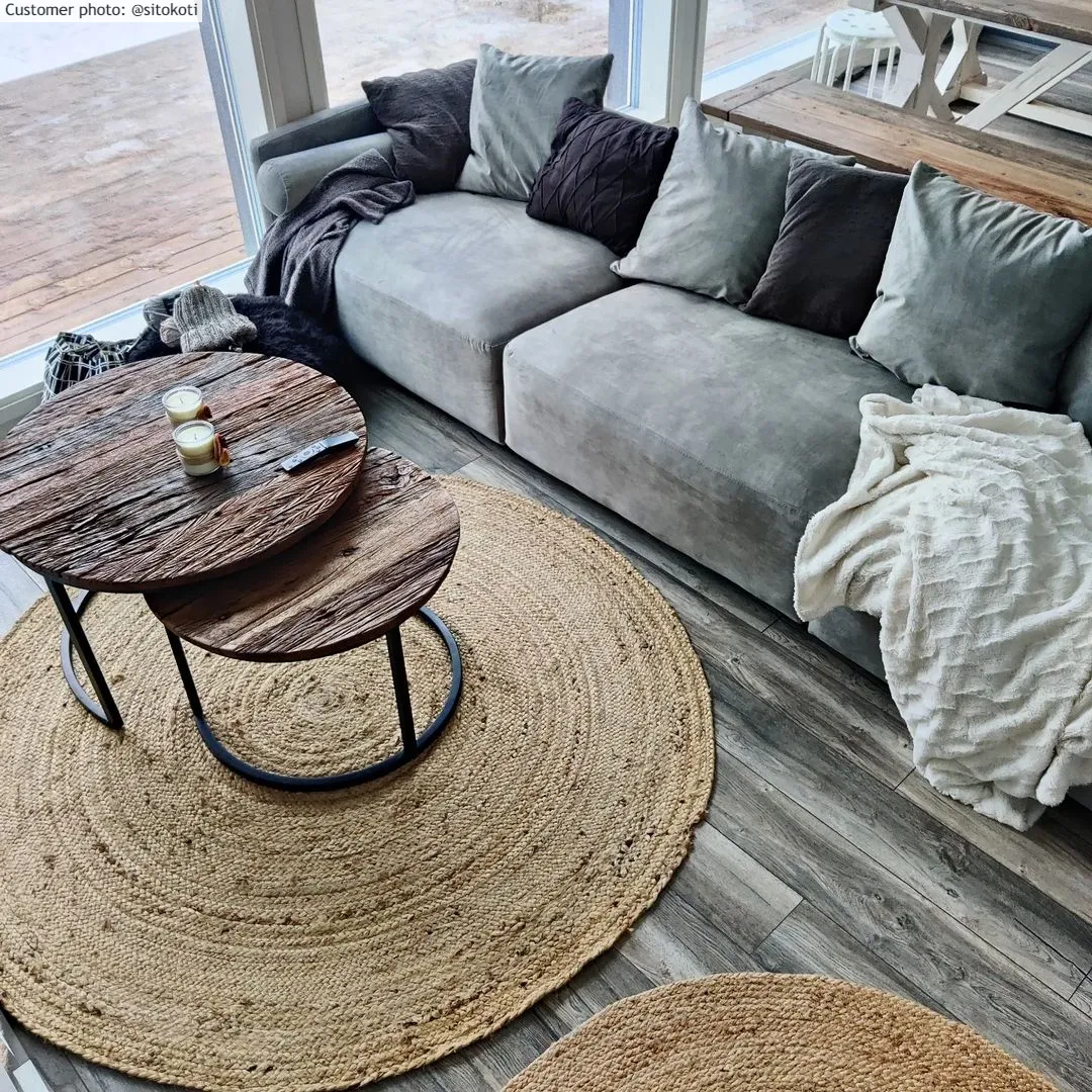 Tapetes redondos - Flätan (juta)