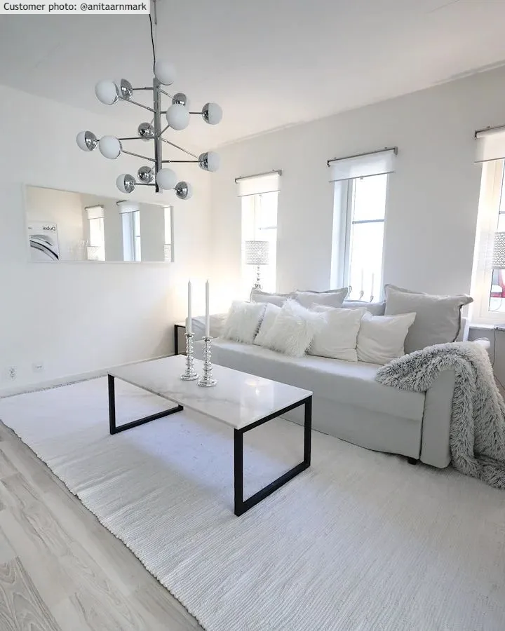 Tapete de retalhos - Silje (branco)