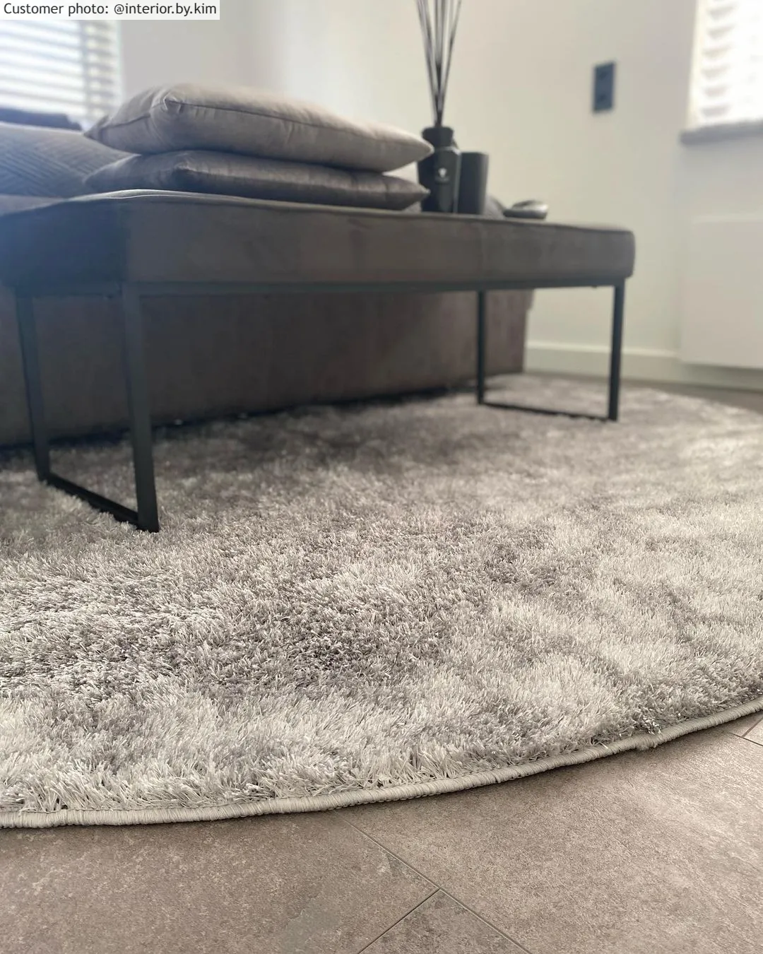 Tapetes redondos - Cosy (prata)