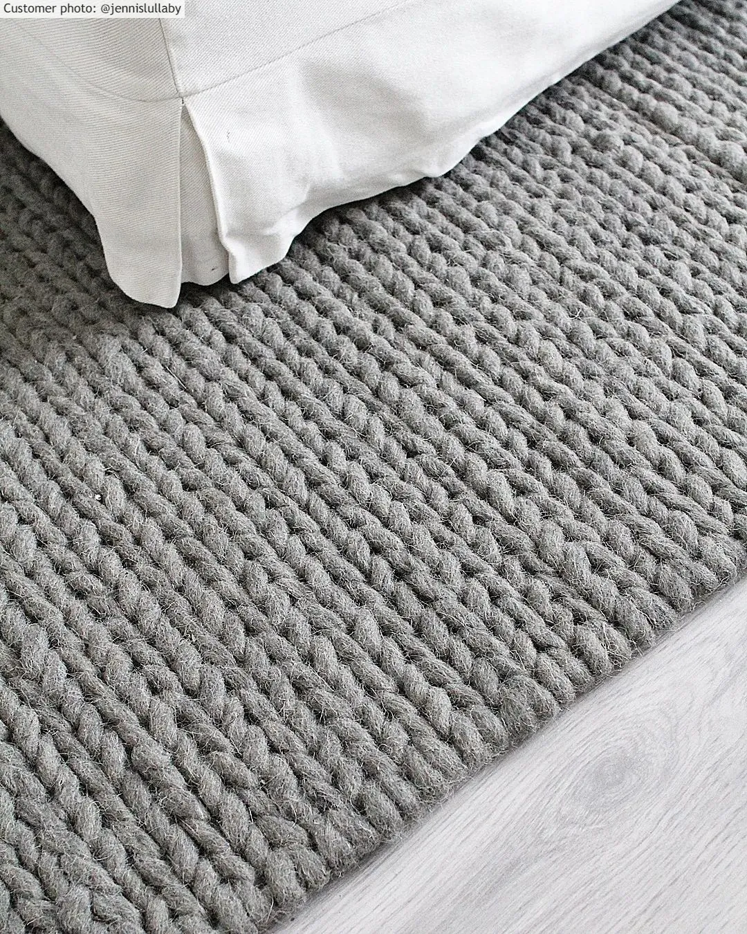 Tapete de lã - Lynmouth (cinza claro)