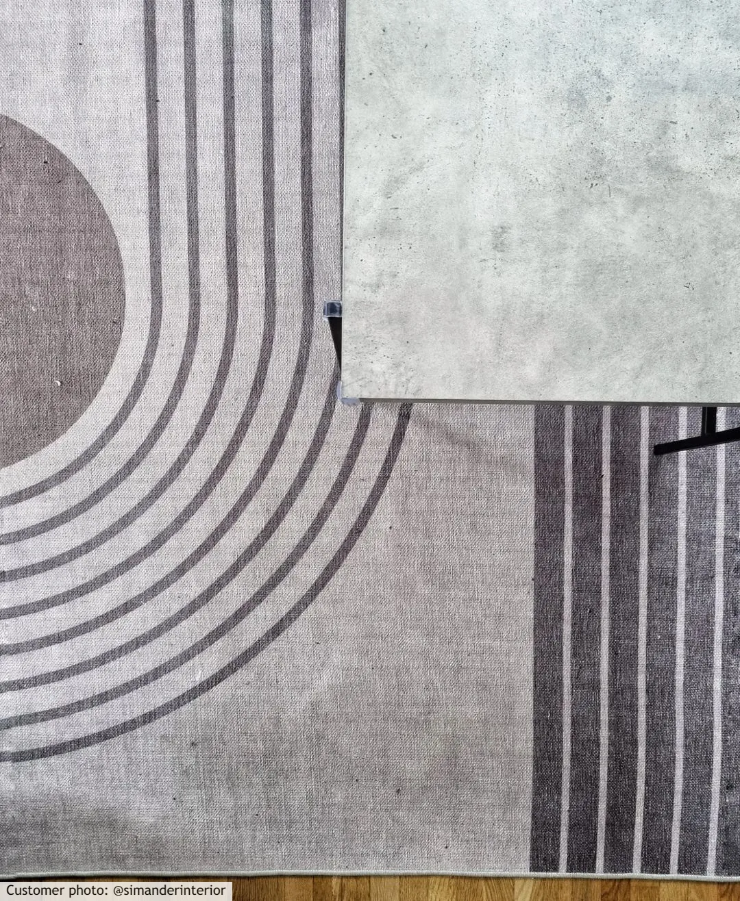 Tapete Wilton - Moudania (marrom/preto)