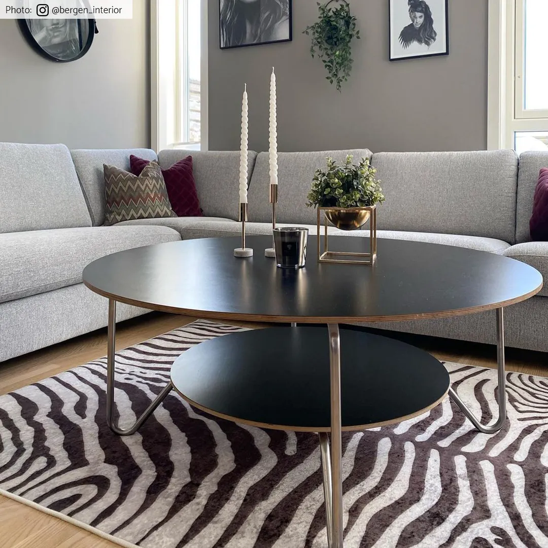 Tapete Wilton - Zebra (preto/branco)