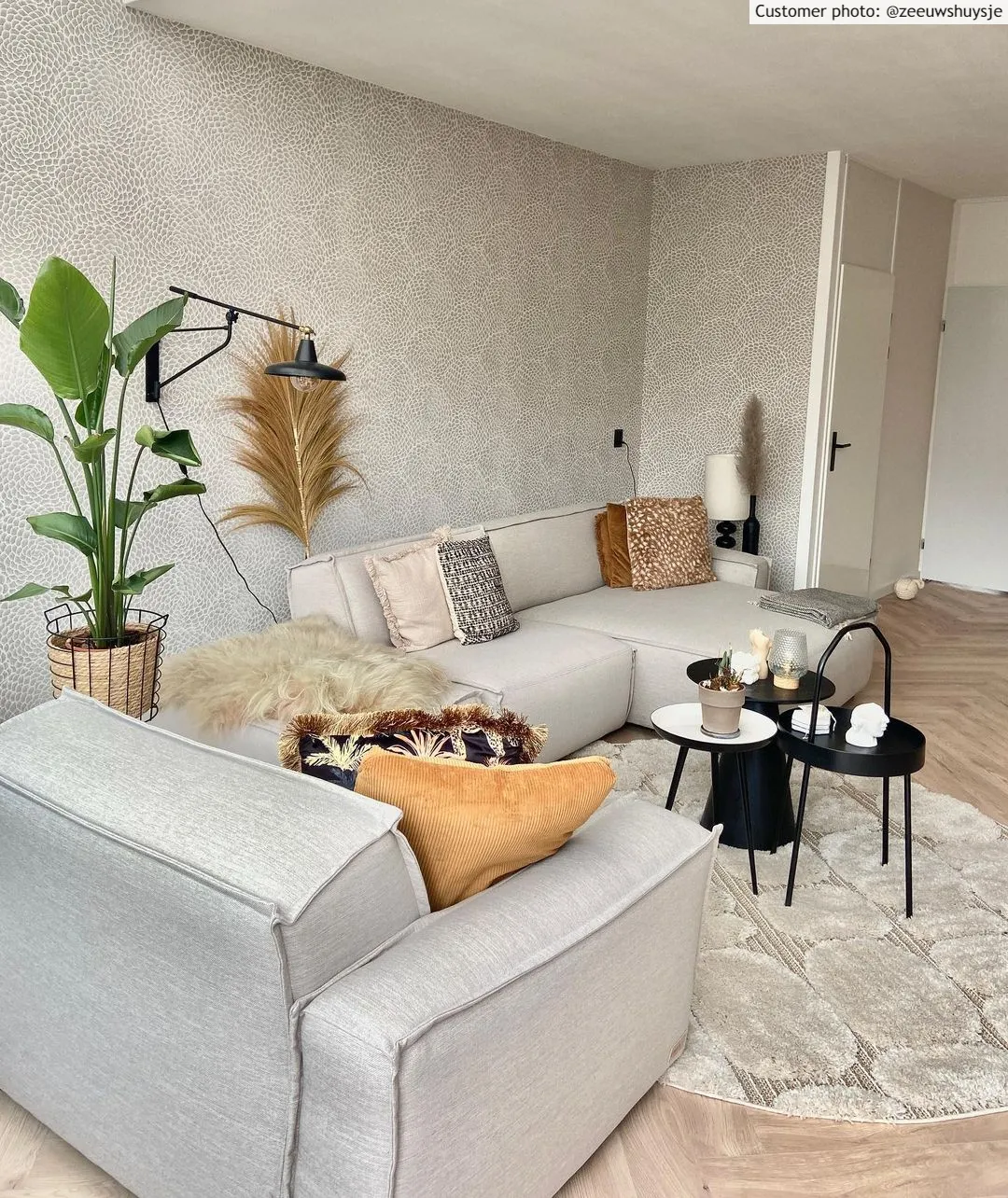 Tapetes redondos - Fondi (bege)